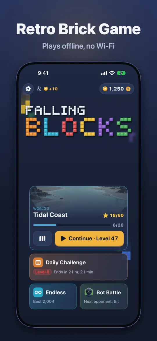 The home screen